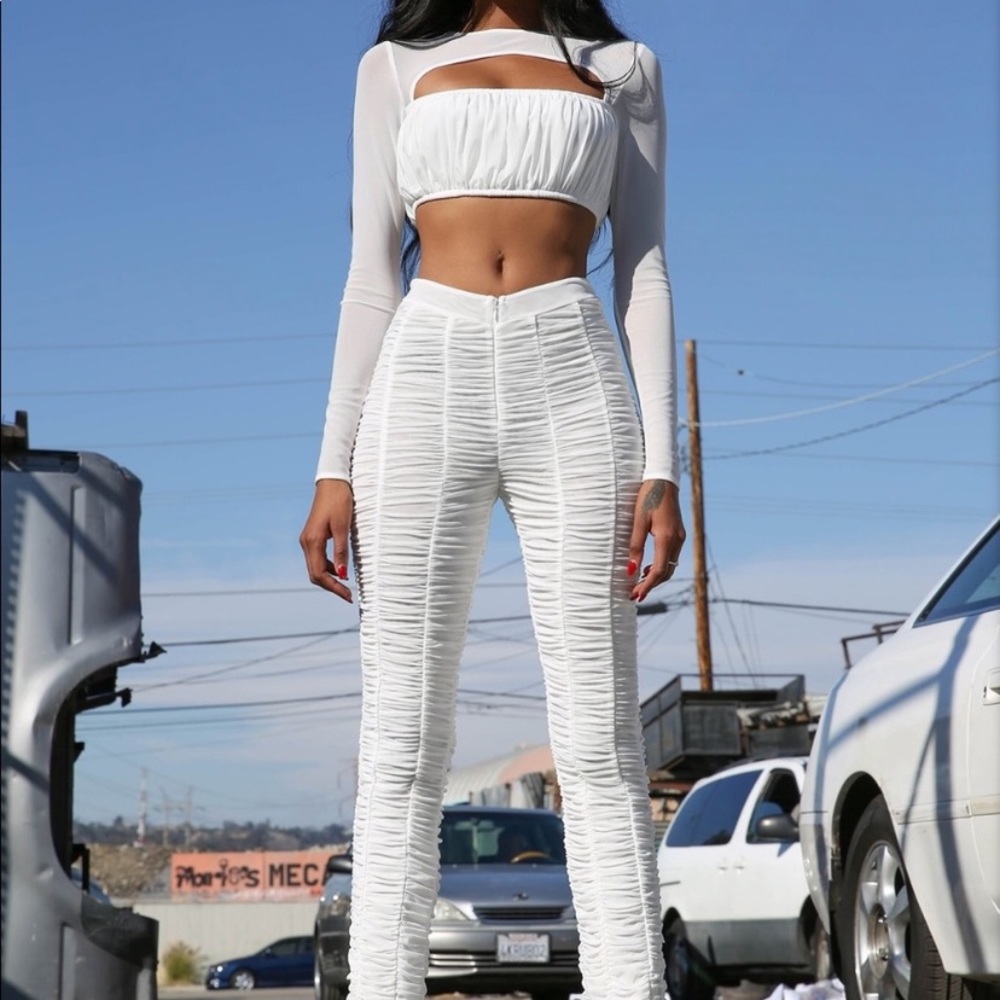 I Am Gia Ophelia Pant in white w/ TAGS